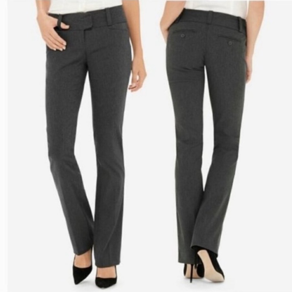 The Limited Exact Stretch dark gray boot cut dress pants